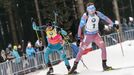 P v NMNM, stíhačka M: Anton Šipulin (2) a Martin Fourcade