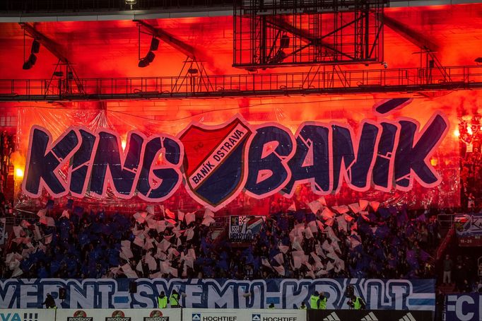 Fortuna:Liga 2019/20, Ostrava - Jablonec: Fanoušci Baníku.