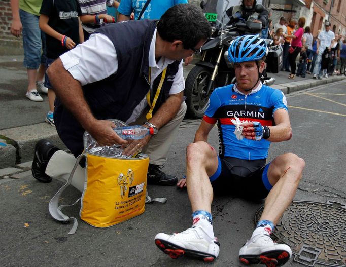 Pády a vítězové Tour de France 2012