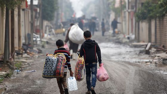 Irácké město Mosul, březen 2017.