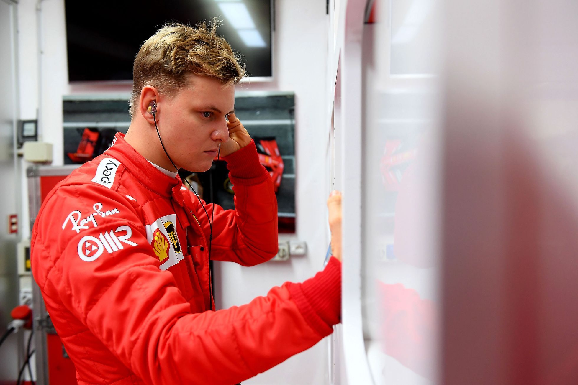 Mick Schumacher při testech Ferrari (2021)