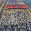 Čína - dopravní zácpa