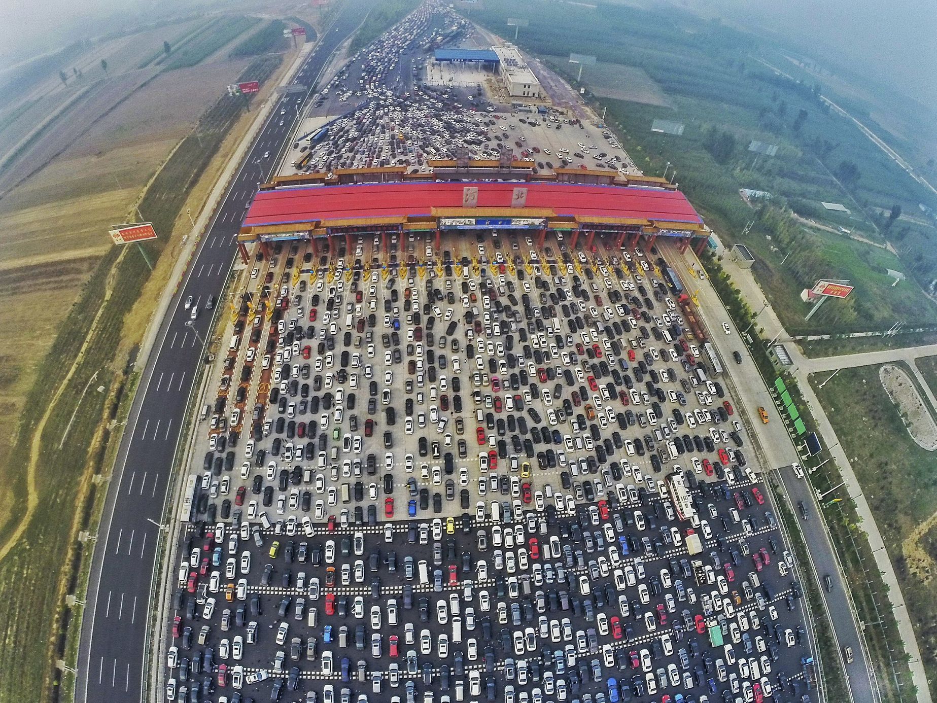 Čína - dopravní zácpa