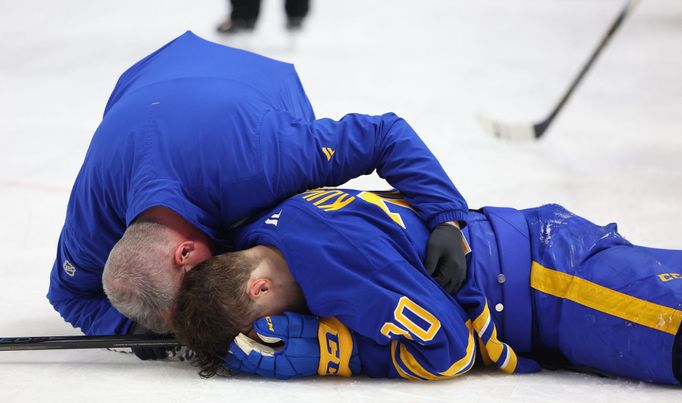 Jiří Kulich po tvrdém bodyčeku