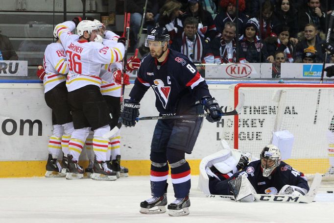 Hokejisté Slovanu Bratislava prohráli v zápase KHL s čínským klubem Kunlun Red Star po prodloužení.