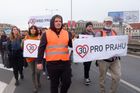 Pochod aktivistů za trvalé snížení rychlosti, 30km, Praha, protest, aktivismus, Domácí