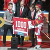 Hokej, extraliga, Slavia - Kladno: Petr Kadlec, 1000. zápas