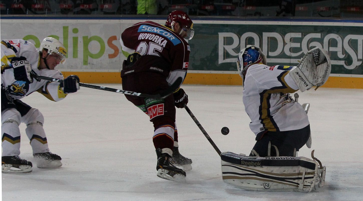 Sparta Praha - Rytíři Kladno: Marek Hovorka a Jan Chábera