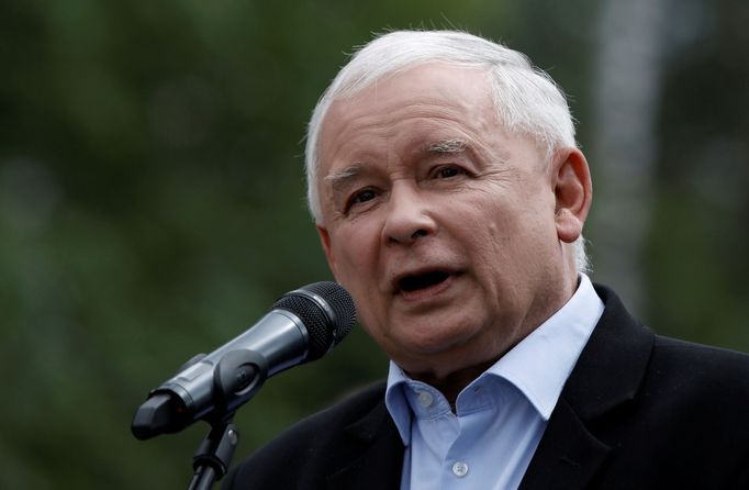 Jaroslaw Kaczynski, předseda vládní strany Právo a spravedlnost.