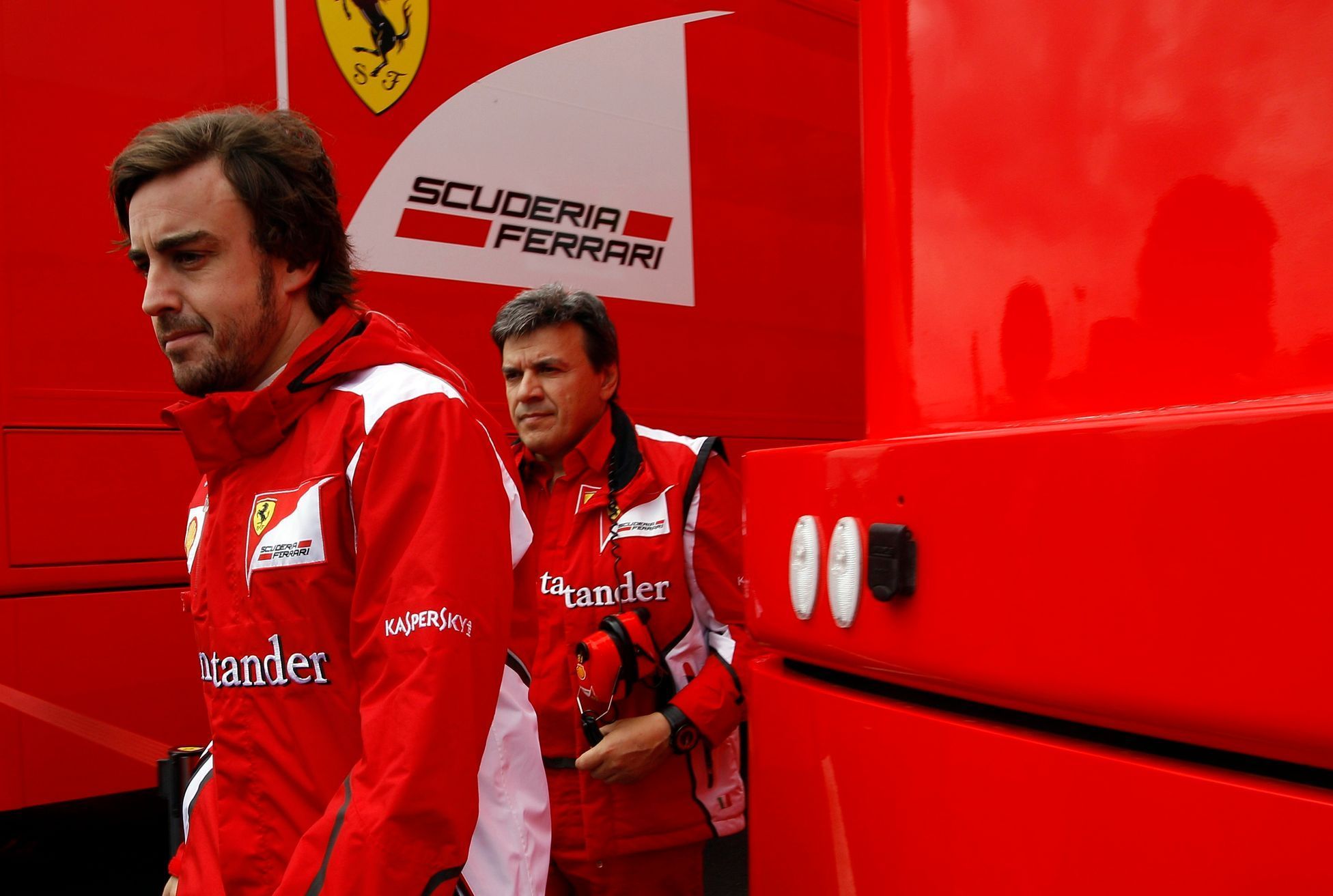 Fernando Alonso při testování v Mugellu