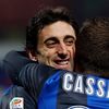 Diego Milito a Antonio Cassano slaví branku