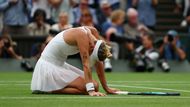 Markéta Vondroušová po vítězství ve fináale Wimbledonu 2023