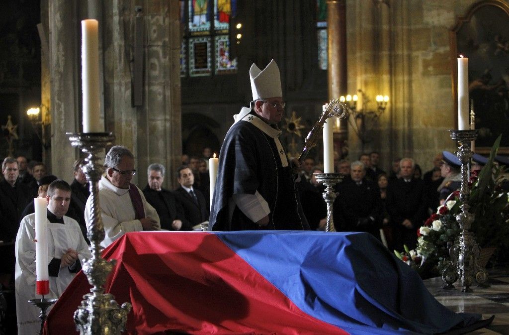 Bohoslužba v katedrále sv. Víta během pohřbu Václava Havla