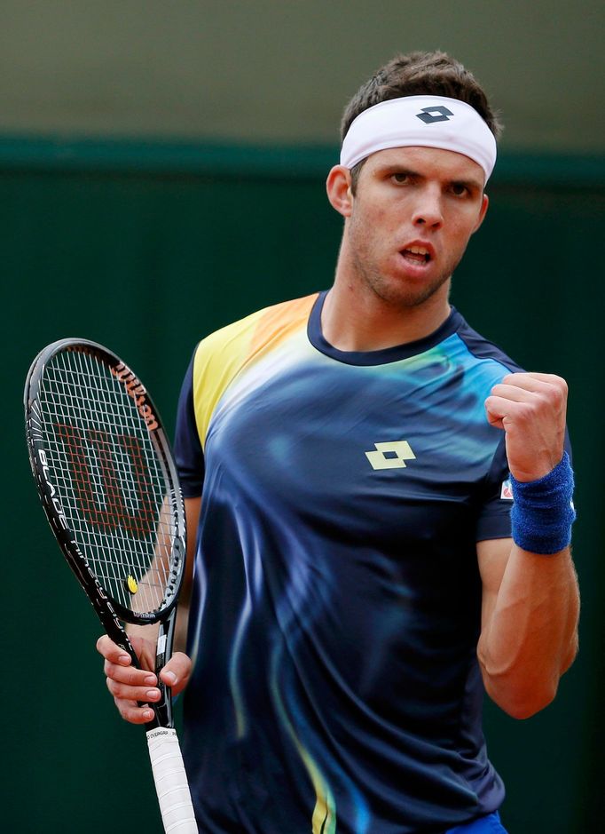 Jiří Veselý na French open 2014