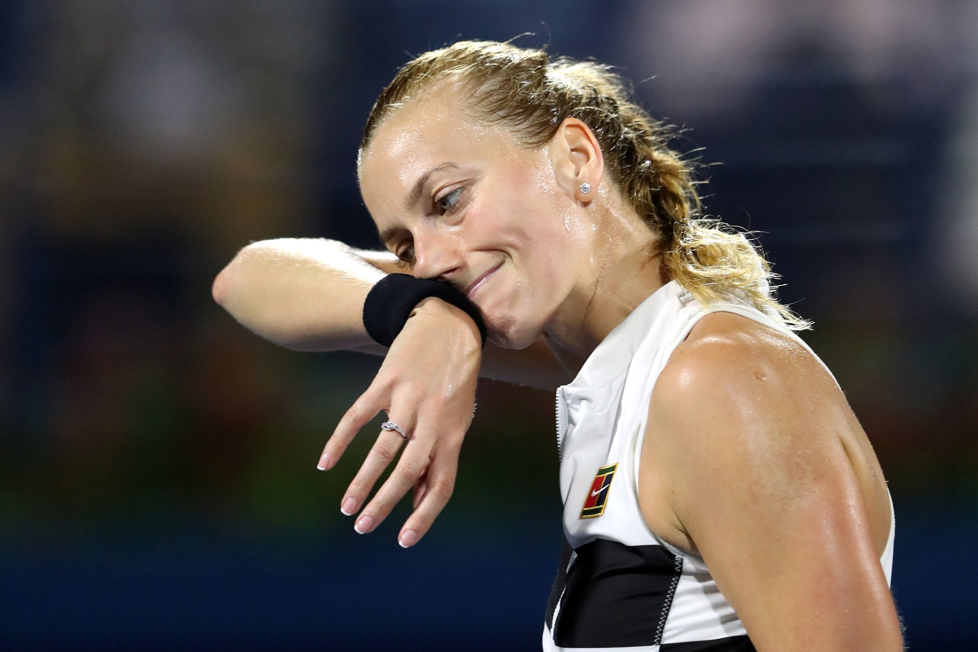 Petra Kvitová ve finále turnaje v Dubaji 2019