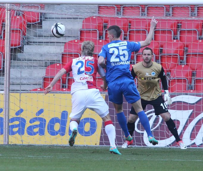 Fotbal, Slavia Praha - Liberec: Tomáš Mičola - Jiří Fleišman