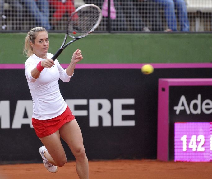 Fed Cup 2014: Španělsko - Česko (Koukalová)