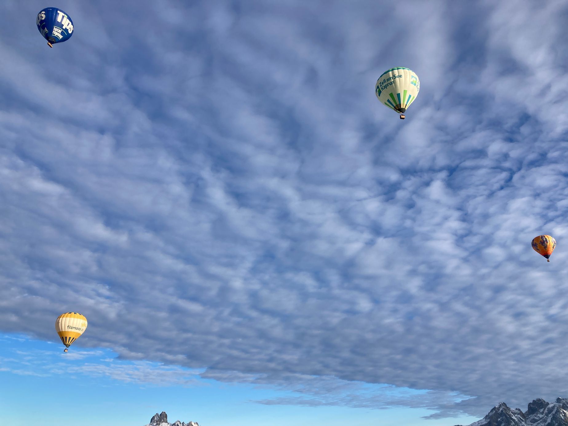 Zimní balonová fiesta Filzmoos