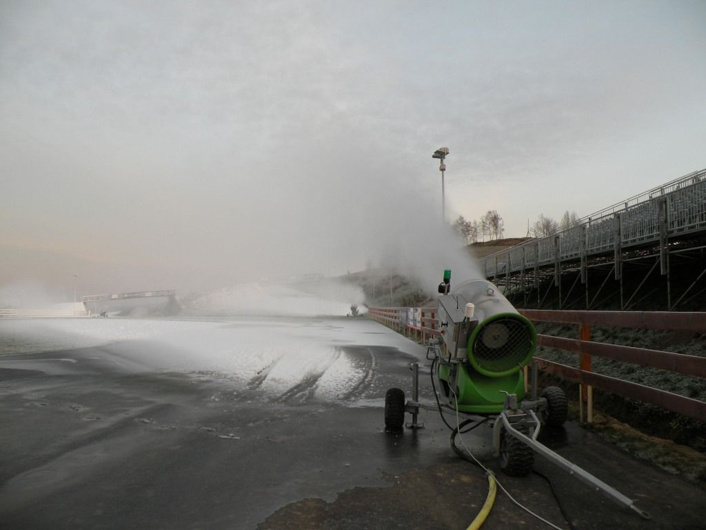 Zasněžování v Liberci