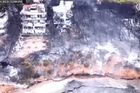 Celé městečko lehlo popelem. Záběry z dronu ukazují zkázu lesních požárů v Řecku