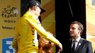 Tour de France 2017, 17. etapa: Chris Froome a Emmanuel Macron