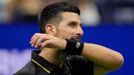 Novak Djokovič v utkání 3. kola US Open 2025
