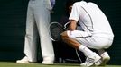 Novak Djokovič ve finále Wimbledonu 2013