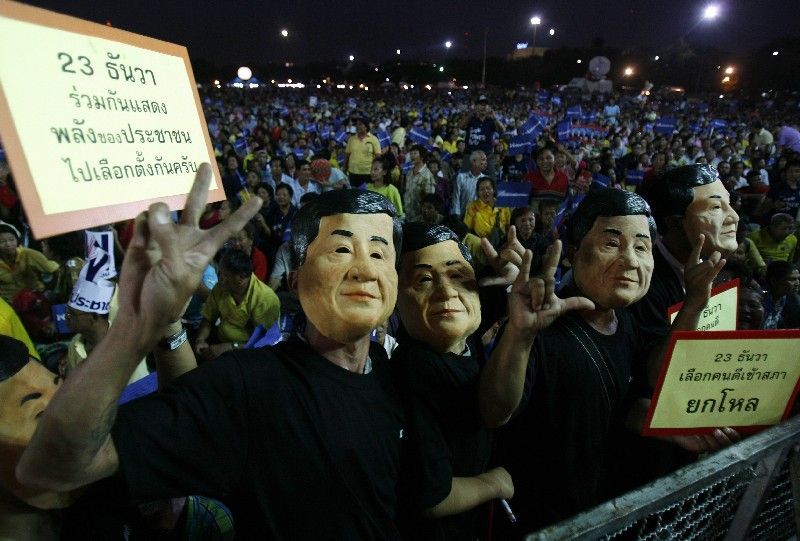 Příznivci Thaksina Shinawatry
