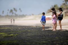 Nikdo neví, odkud se vzala. Záhadná ropná skvrna už měsíc ničí brazilské pláže