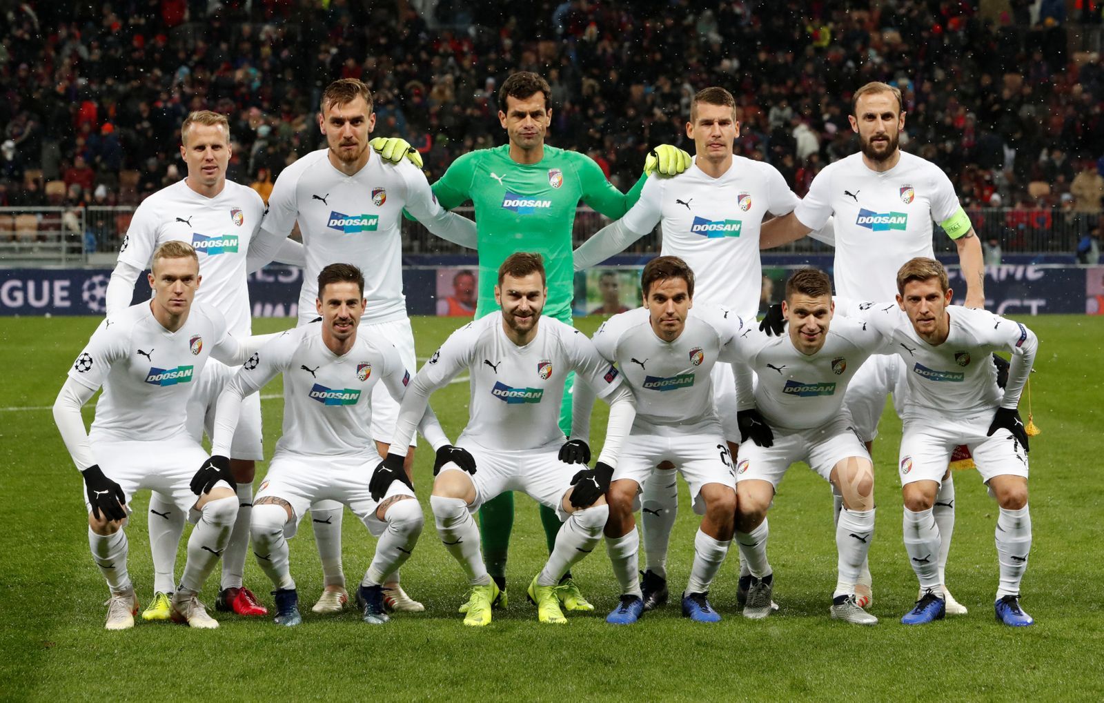 fotbal, Liga mistrů 2018/2019, CSKA Moskva - Viktoria Plzeň, tým Viktorie