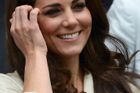 Na wimbledonské utkání mezi Rogerem Federerem a Michailem Južným přišla i Vévodkyně z Cambridge - Kate Middletonová.