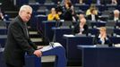 Prezident Miloš Zeman ve Štrasburku poprvé přednesl svůj pohled na Evropskou unii europoslancům. 26. 2. 2014