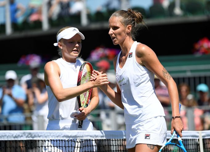 Harriet Dartová a Karolína Plíšková po prvním kole Wimbledonu