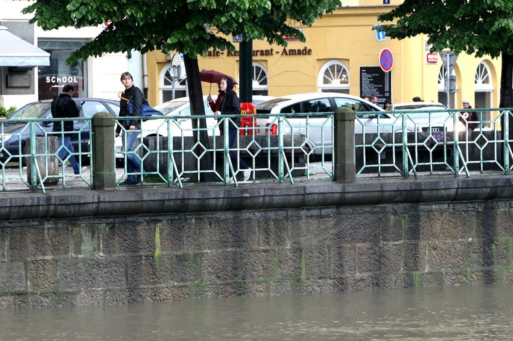 Zvýšená hladina Vltavy
