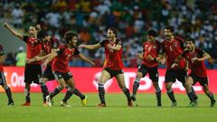 Fotbalisté Egypta slaví postup do finále mistrovství Afriky 2017