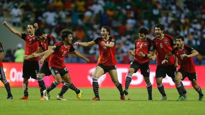 Fotbalisté Egypta slaví postup do finále mistrovství Afriky