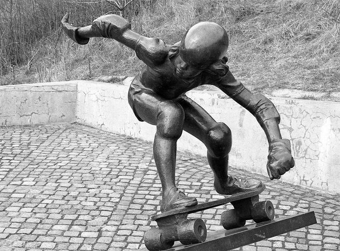 Skateboardista na Folimance (autor Jaroslav Hladký)