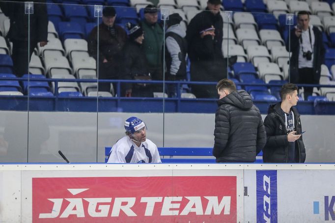 Jaromír Jágr, první den na Kladně po návratu z Calgary