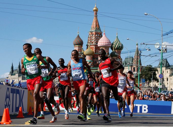 MS v atletice 2013, maraton mužů: chrám Vasila Blaženého