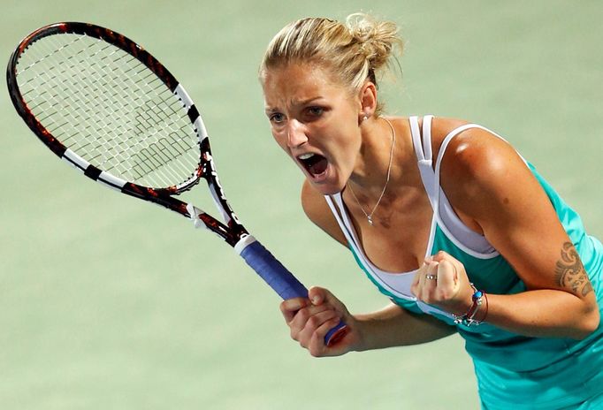 Karolína Plíšková v semifinále turnaje v Dubaji 2015