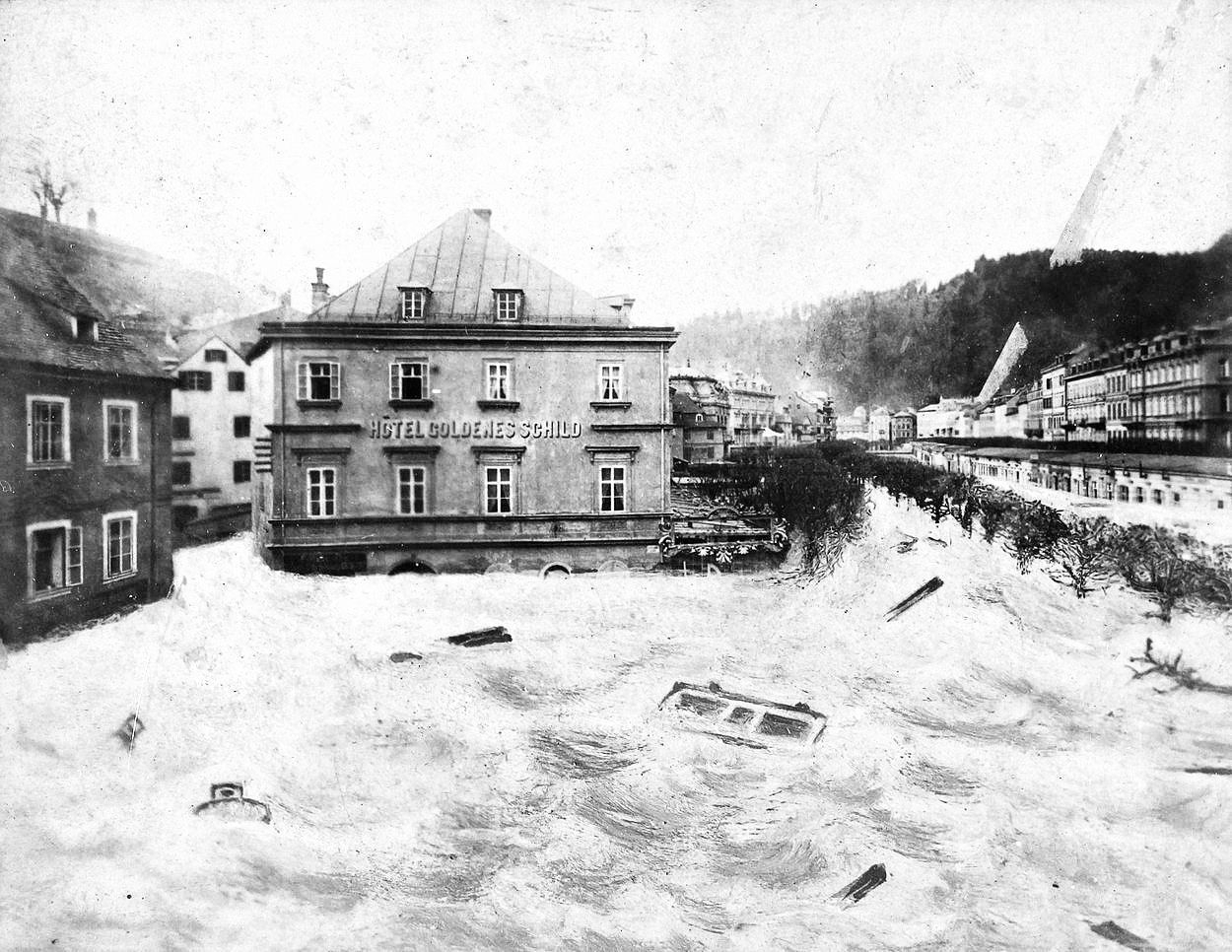 Jednorázové užití / Fotogalerie / Před 130 lety Karlovy Vary devastovala povodeň, která stála život i slavného starostu