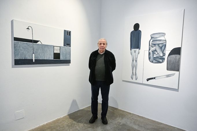 Viktor Pivovarov na výstavě Bílá zrcadla.