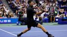 Novak Djokovič v utkání 3. kola US Open 2025
