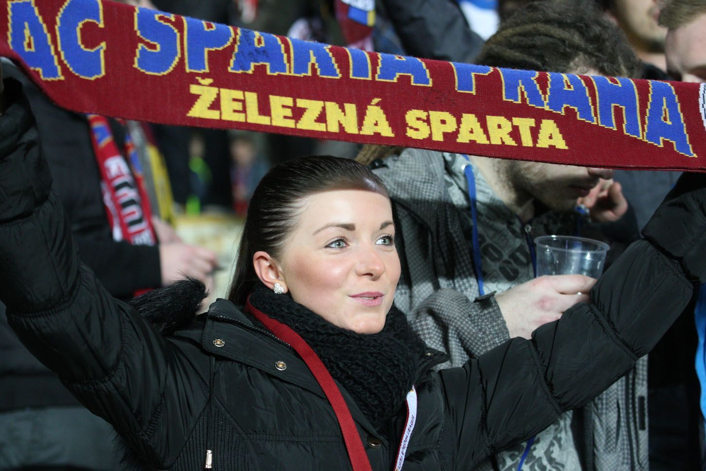 Sparta - Plzeň (sparťanská fanynka)