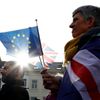 brexit, Velká Británie, Evropská unie, Brusel, protest