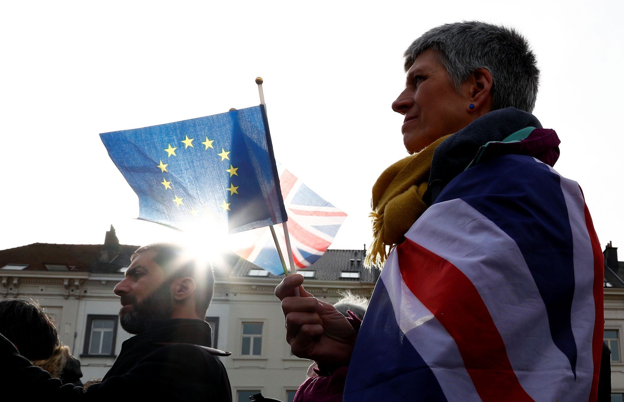 brexit, Velká Británie, Evropská unie, Brusel, protest