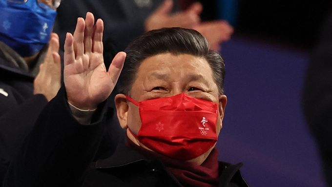 Čínský prezident Si Ťin-pching při OH v Pekingu