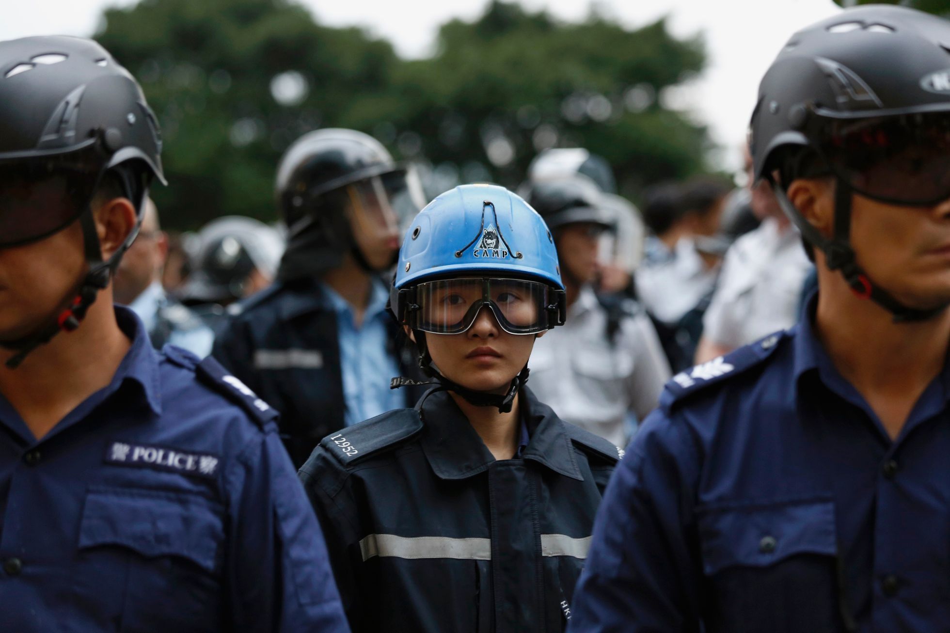 Střety demonstrantů s policisty v Hongkongu - 1. prosince