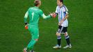 MS 2014, Argentina-Nizozemsko: Jasper Cillessen - Lionel Messi