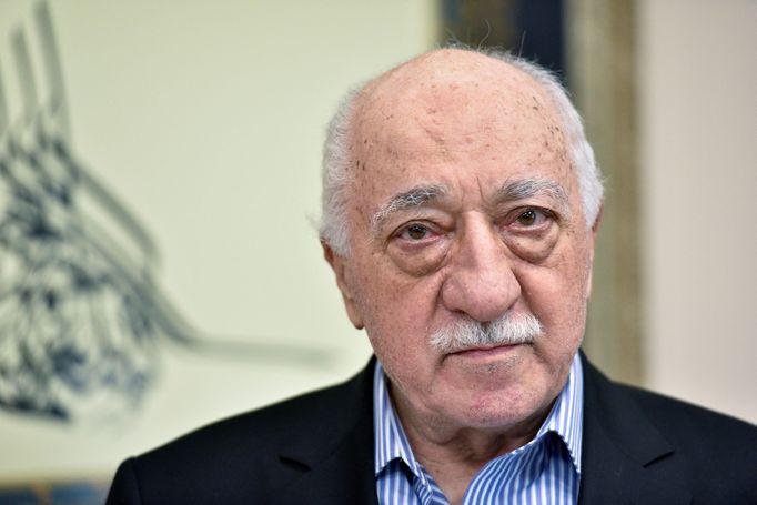 Fethullah Gülen ve svém domě v Pensylvánii